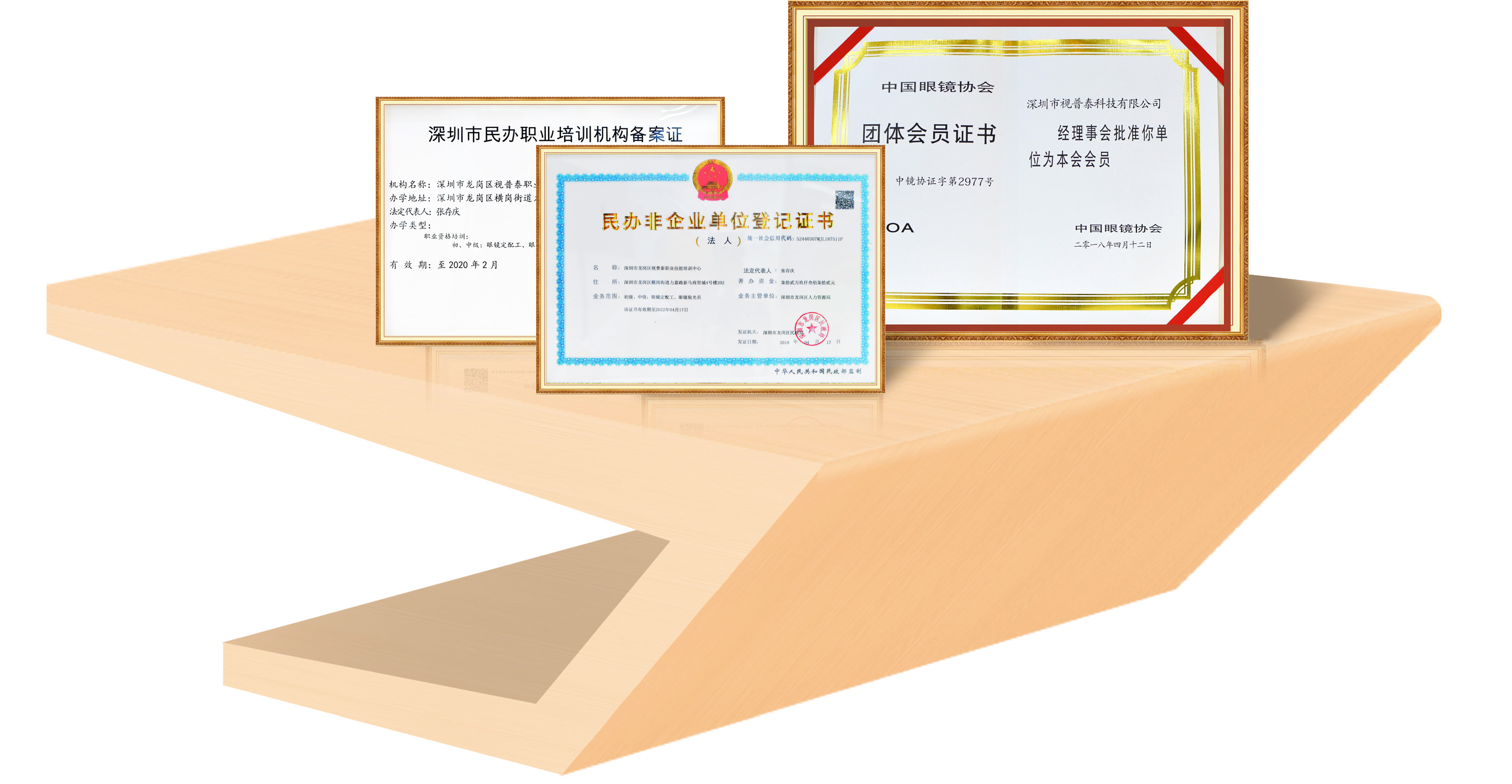 視普泰榮譽證書